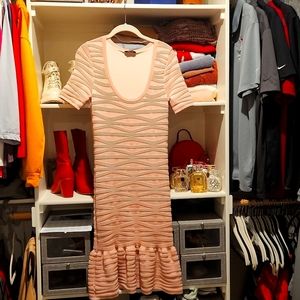 Ladies pink cocktail dress